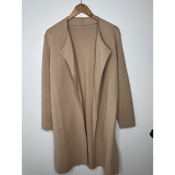 Chicwish Sweaters - CHICWISH‎ Women's Classy Light Tan Open Front Knit Coat Cardigan XS/S